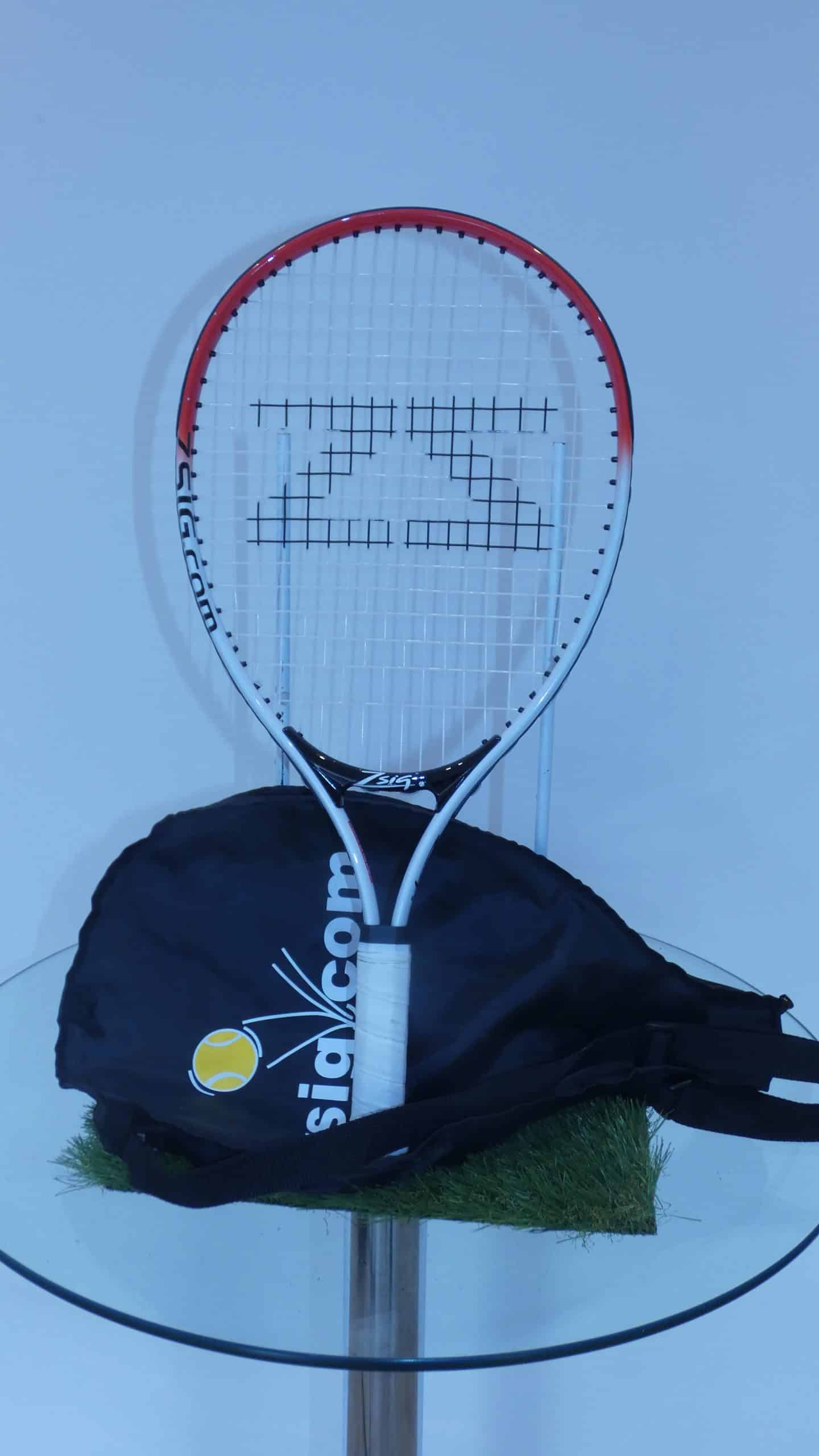 ZSIG Tennis Racquet with Cover 21 Inches in Length,Grip 3 1/2 Inches.