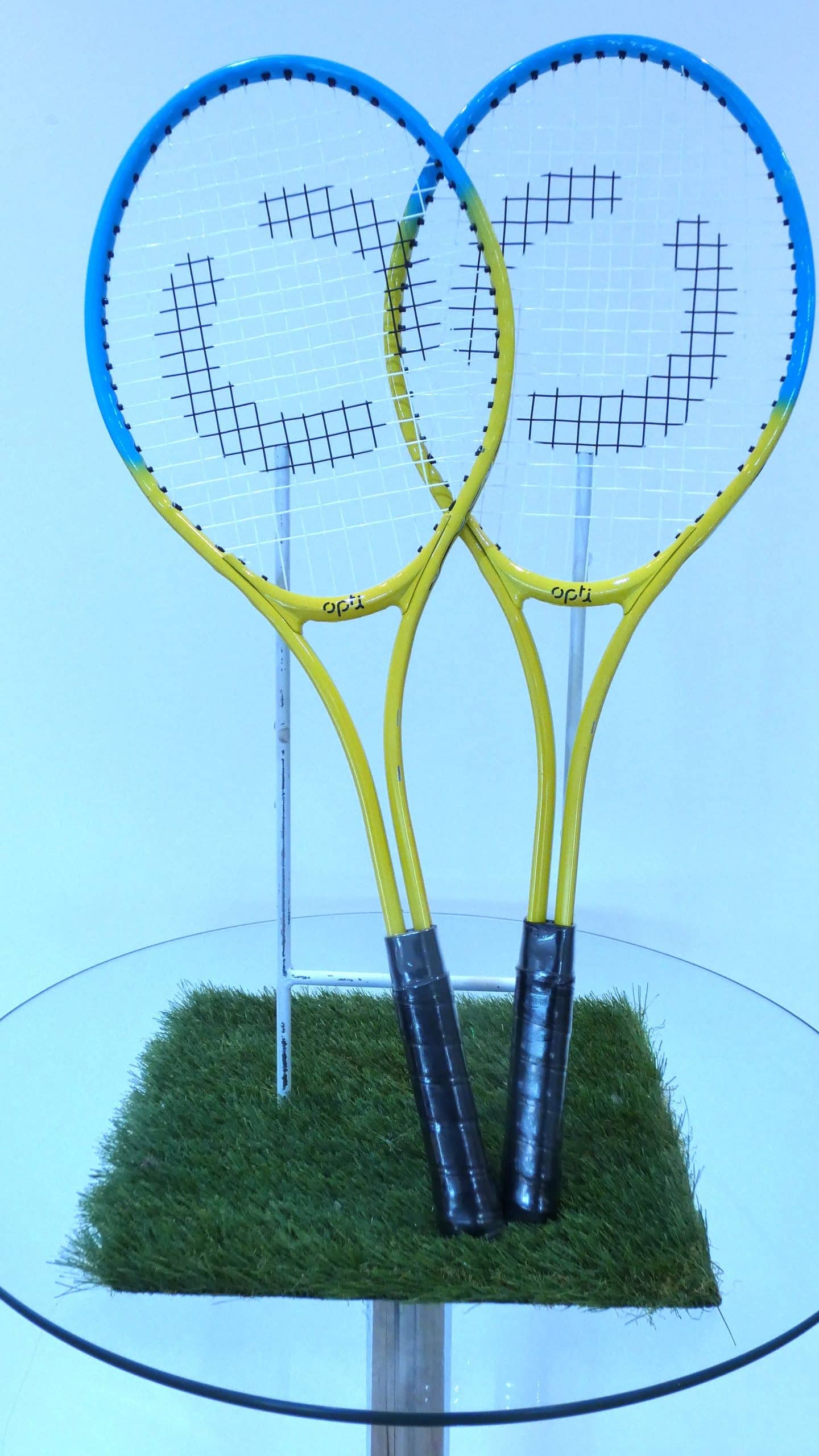 Pair of OPTI Tennis Racquets 24 inches in length, grip 4 inches size 0