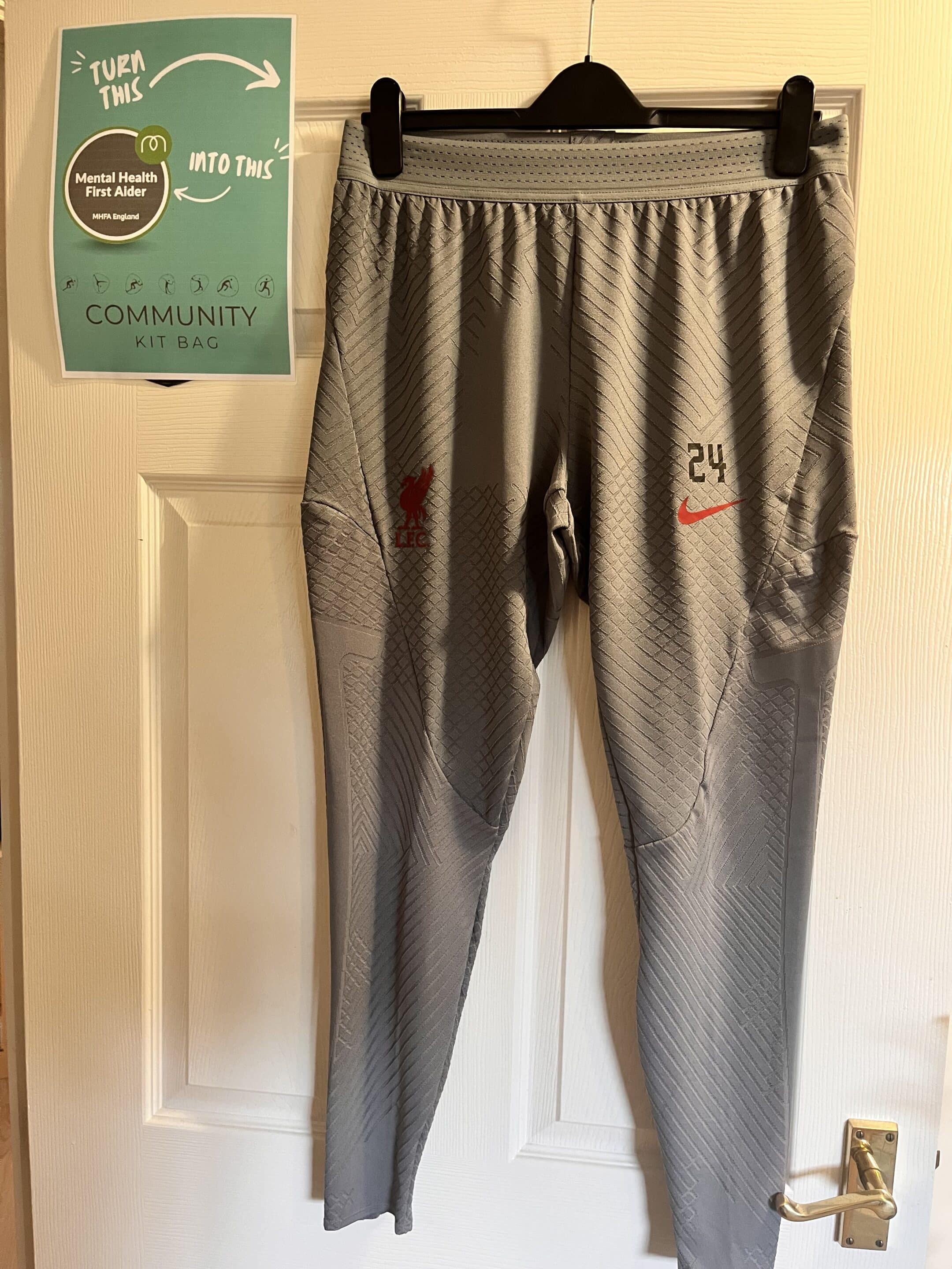 Liverpool FC tracksuit bottoms – Grey Nike DRI-FIT ADV