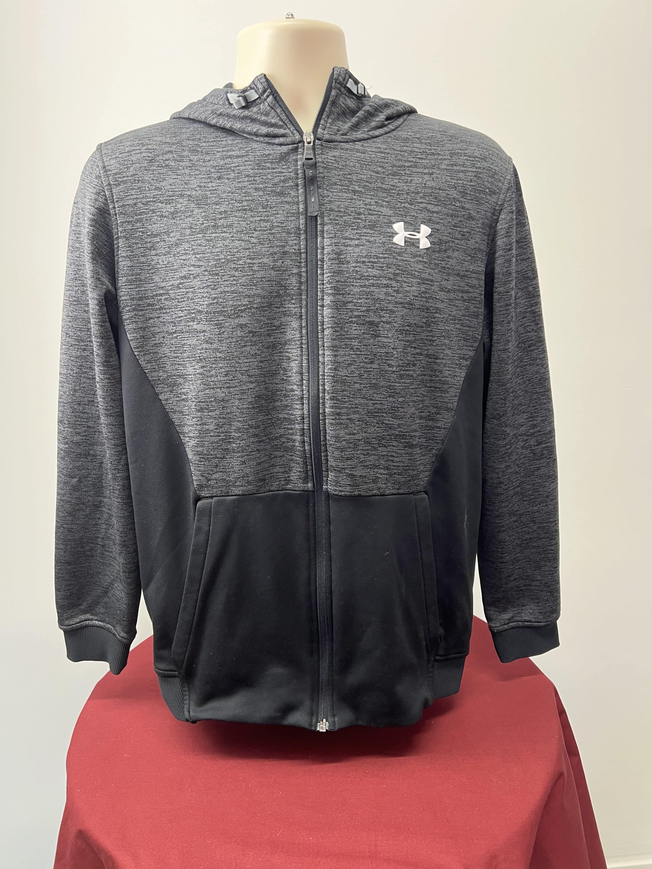 Under Armour Men’s Black and Grey Hoodie