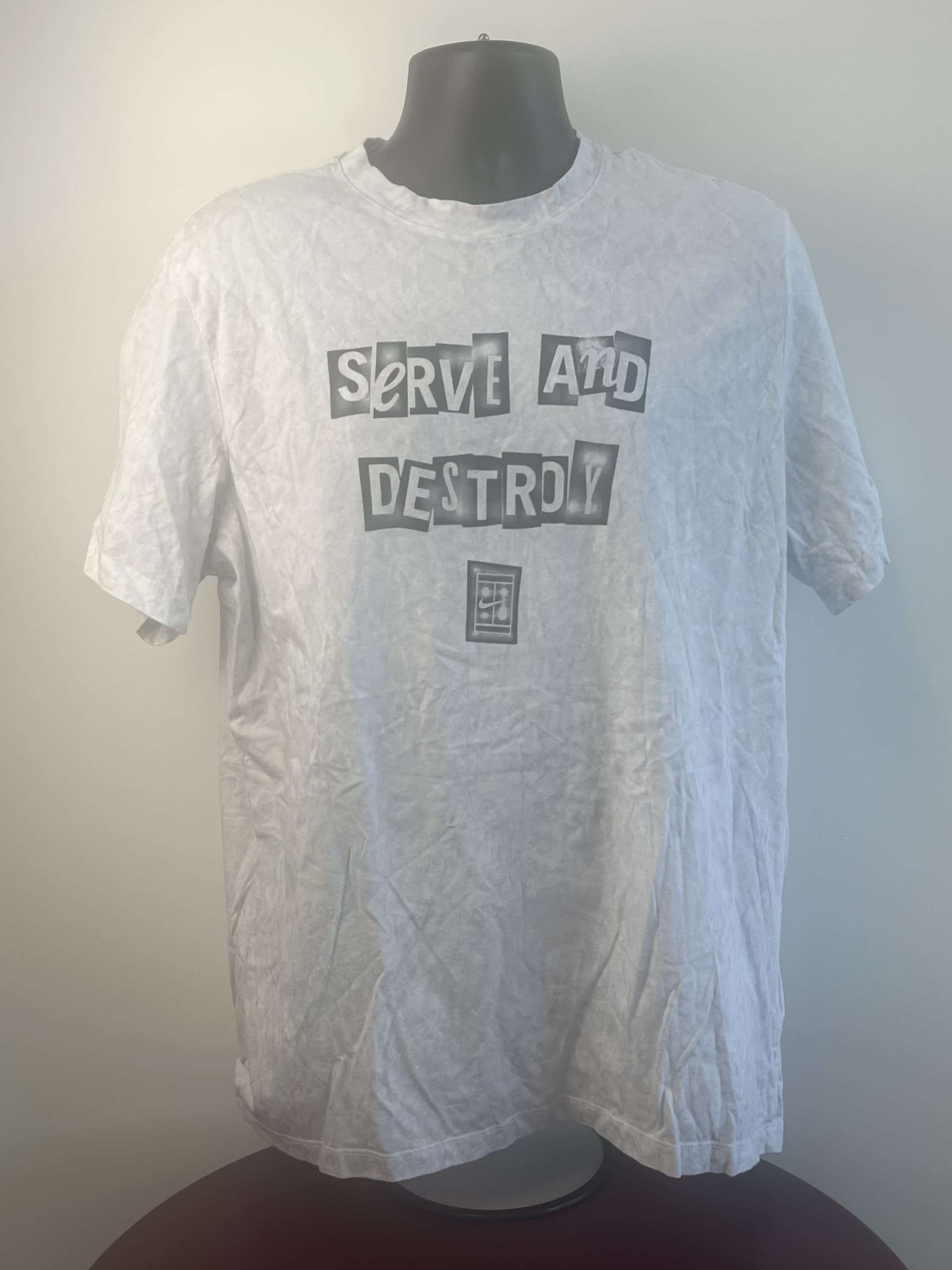 White Nike ‘Serve and Destroy’ T-Shirt