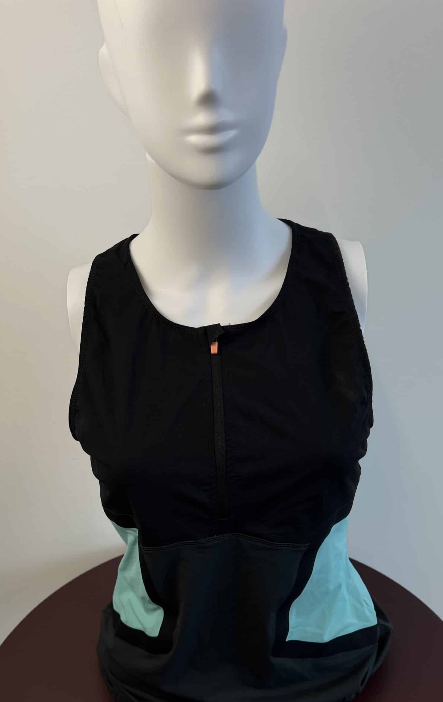 Women’s Sweaty Betty Black & Aqua Sports Top