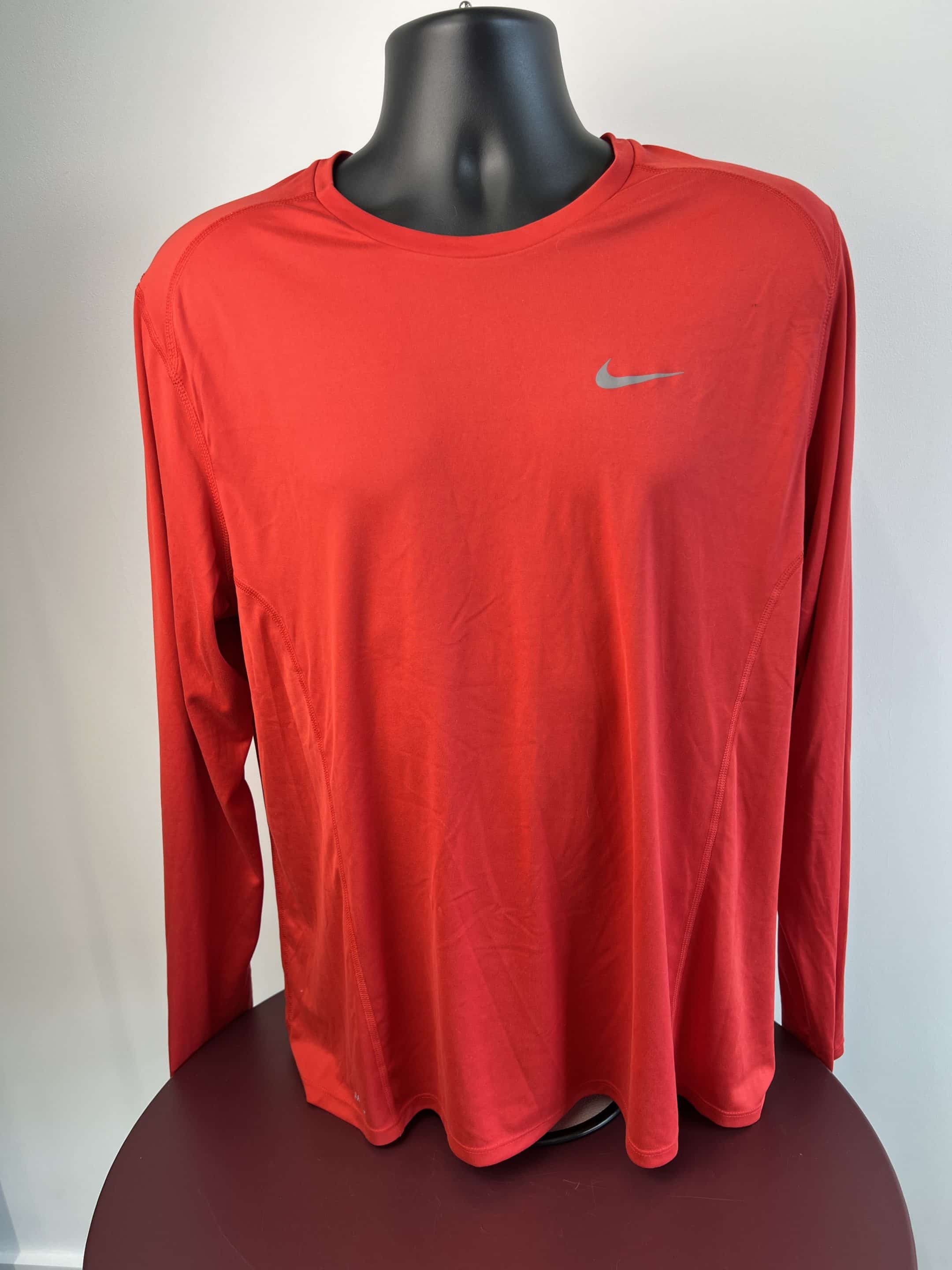 Nike Red Long Sleeve Sports Top
