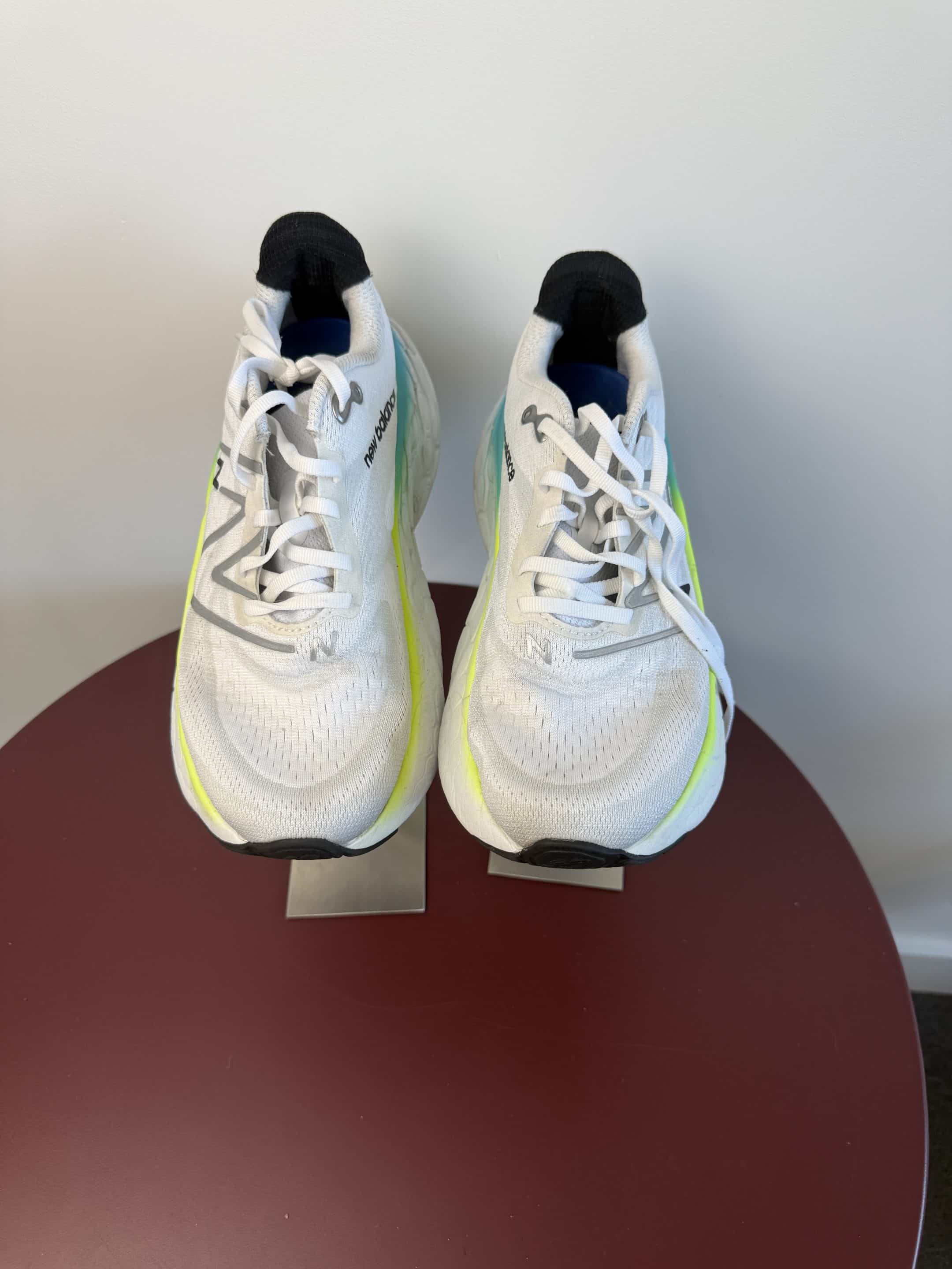 New Balance Running Shoes – White with Neon Accents