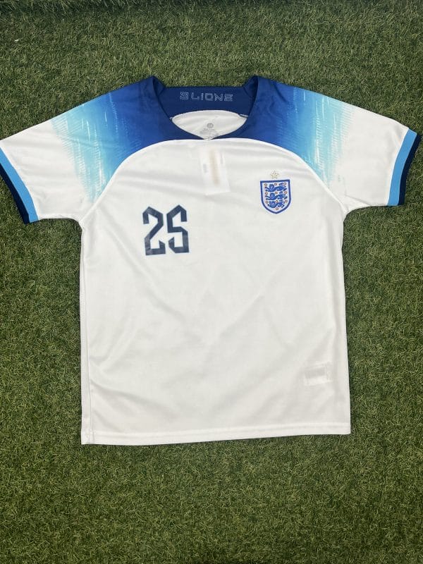 Kids England Football Shirt (Sake No.25)(Eu size 26)