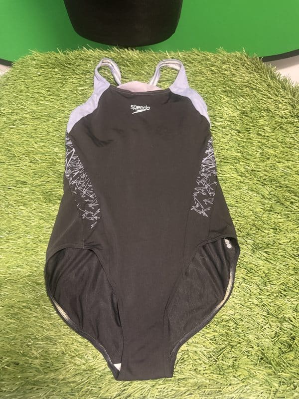 Speedo Black and Grey Swimsuit