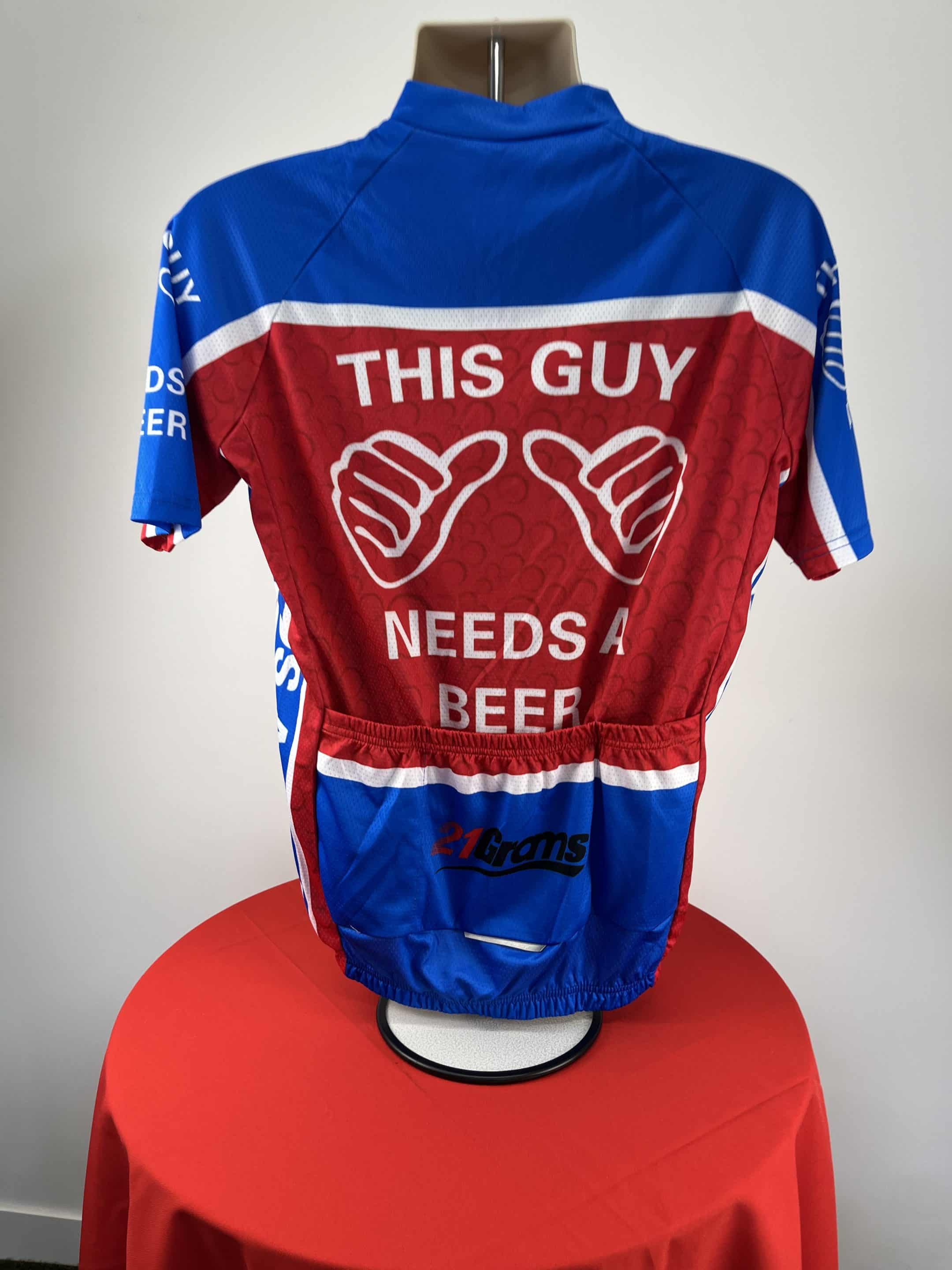 21Grams Cycling Jersey – This Guy Needs a Beer