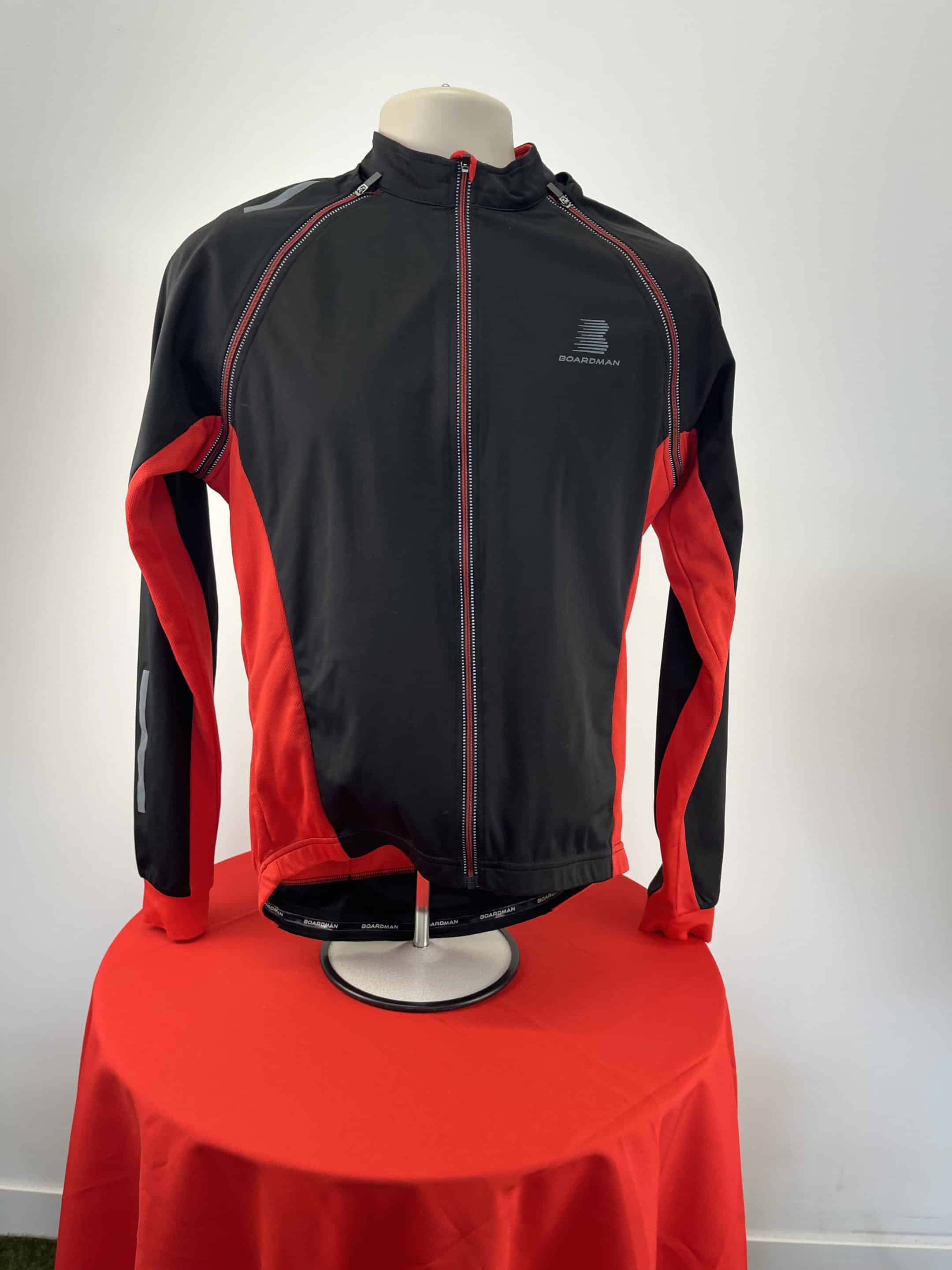 Boardman Cycling Jacket – Red and Black