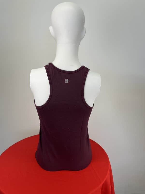 Sweaty Betty Women's Burgundy Sports Vest - Image 3