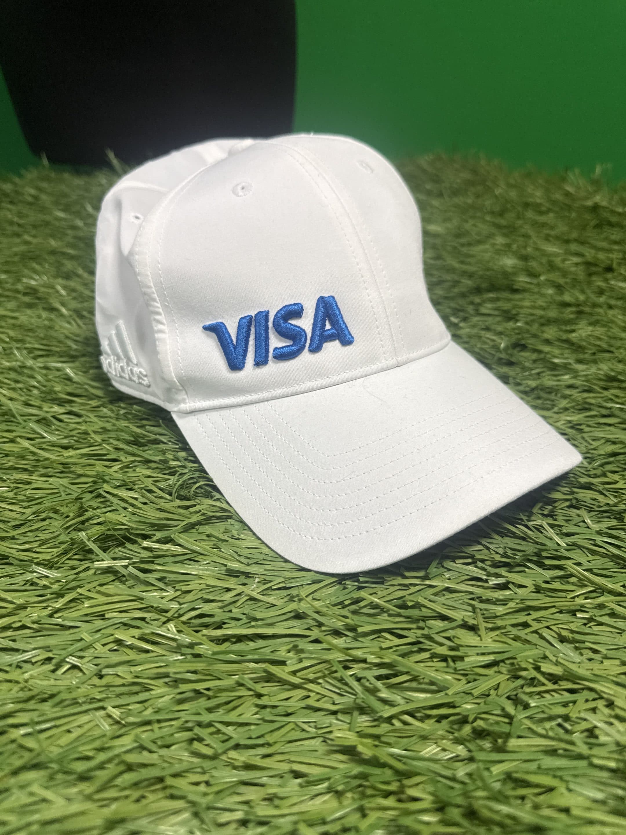 Adidas White Hat Cap with VISA Logo