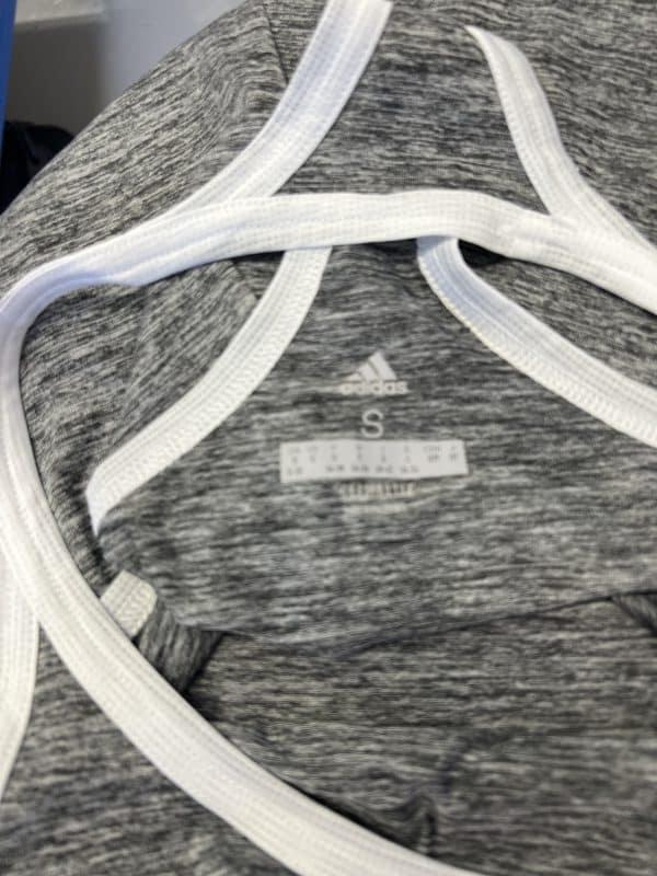 Women's Grey Racerback Sports Vest - Image 3