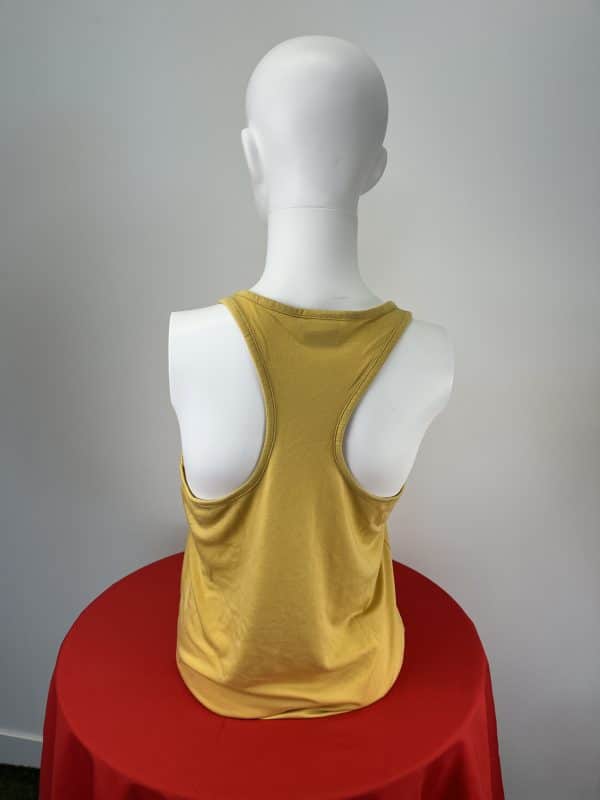 Yellow Sports Vest Top - Image 3