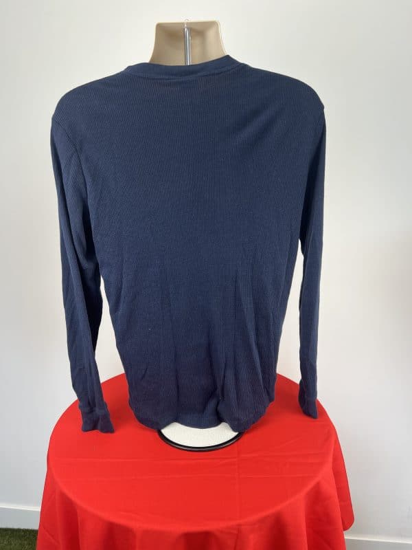 Dark Blue Long Sleeve Athletic Top - Image 3