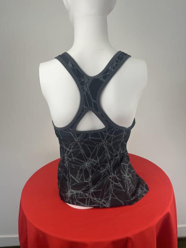 Nike Black Patterned Sports Tank Top - Image 2