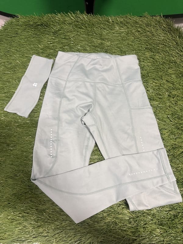 Sweaty Betty Light Grey Leggings with Headband