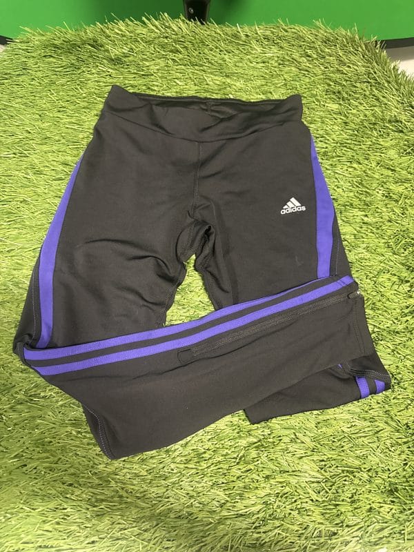 adidas Black and Purple Leggings