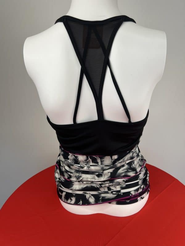 Puma Women's Black Racerback Sports Tank Top - Image 2