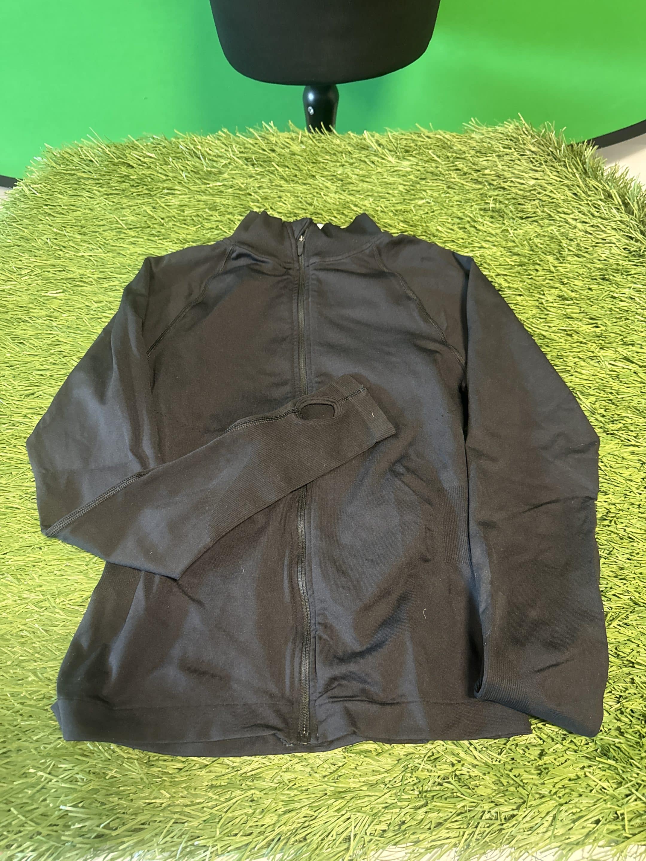 Black Zip-Up Sports Jacket