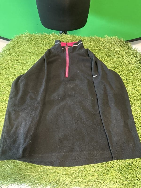 Trespass Black Half-Zip Fleece Top
