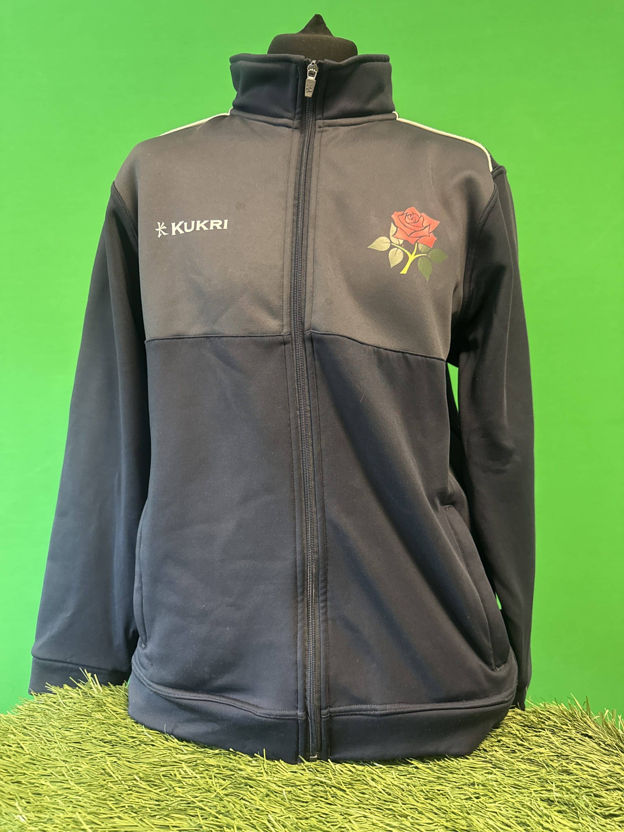 Kukri Full-Zip Rugby Jacket with Embroidered Rose