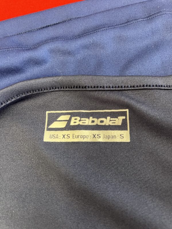 Women's Babolat Black and Blue Tennis T-Shirt - Image 2