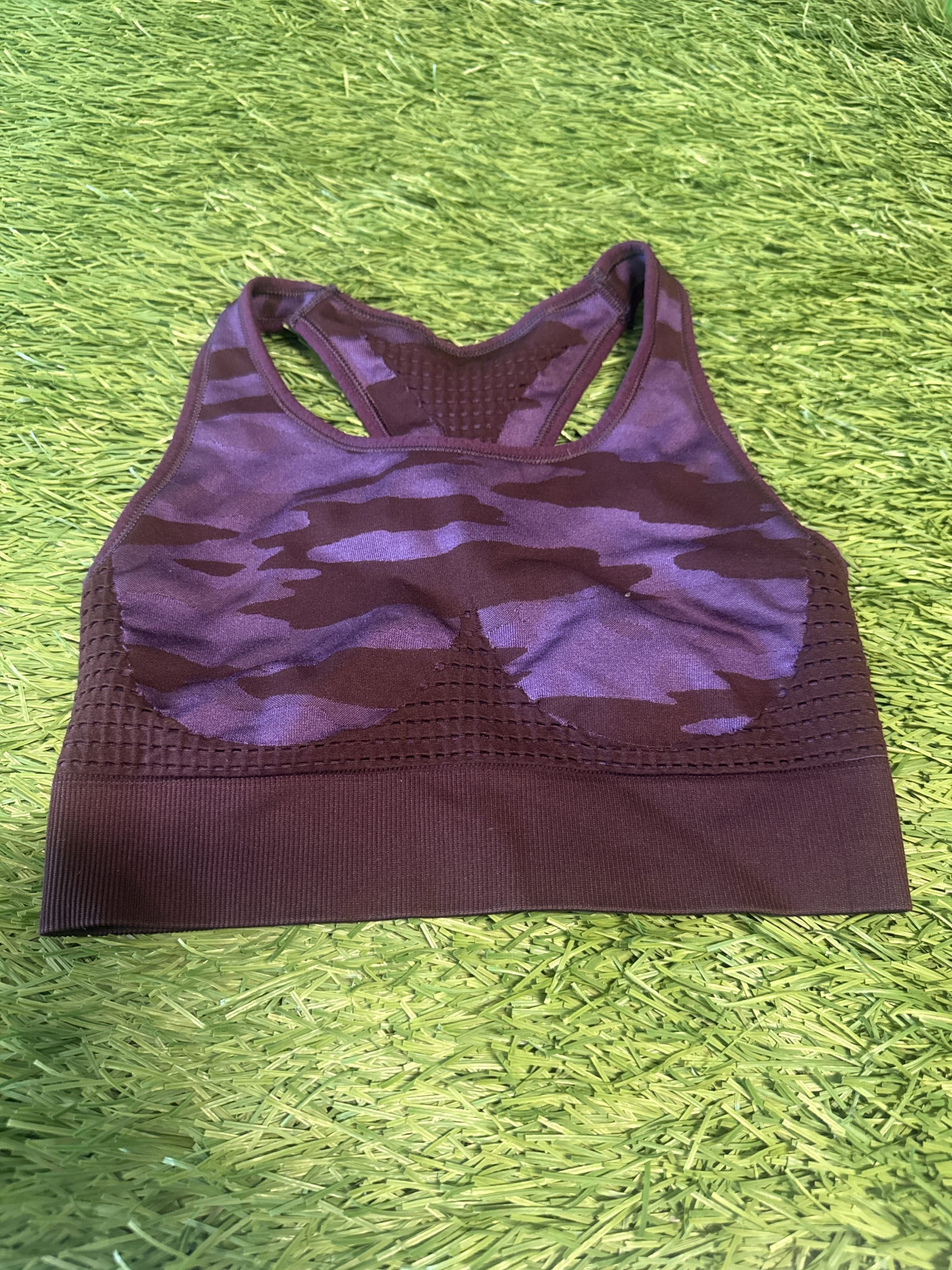 Purple Camouflage Sports Bra