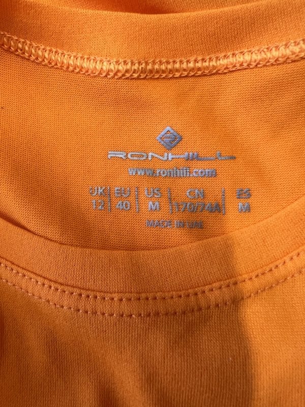 Ronhill Orange Running T-Shirt - Image 2