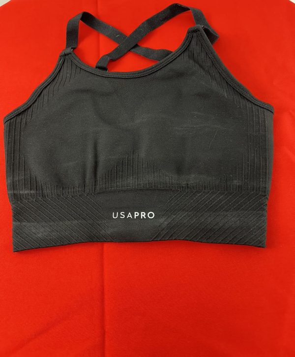 USA Pro Black Sports Bra