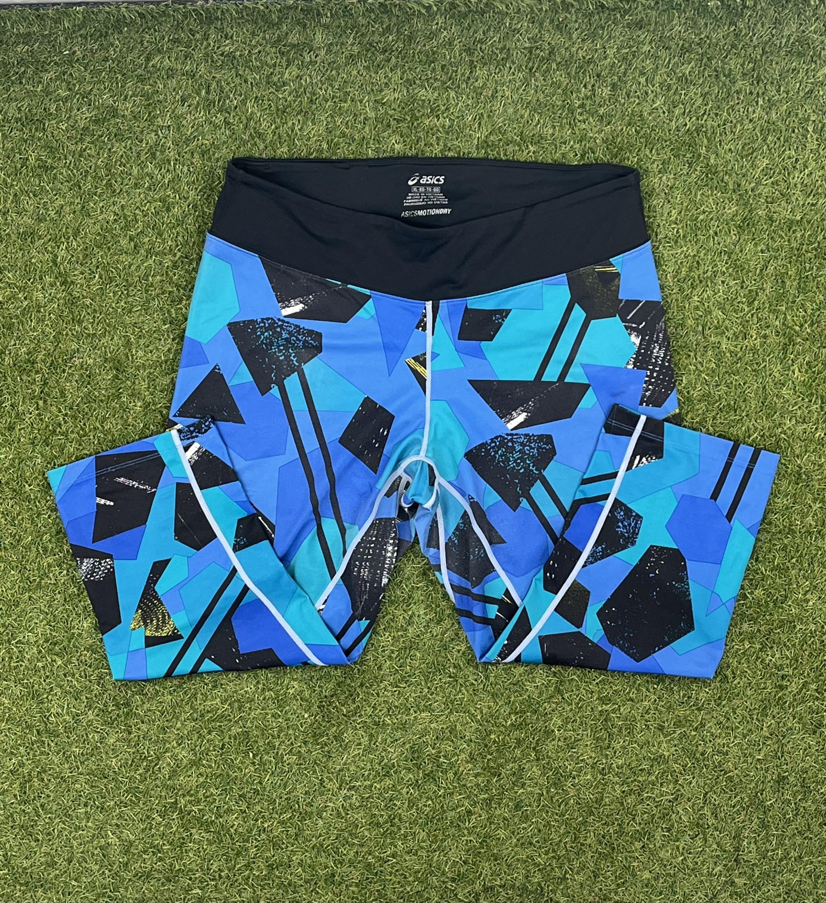Asics Womens Geometric Running Leggings