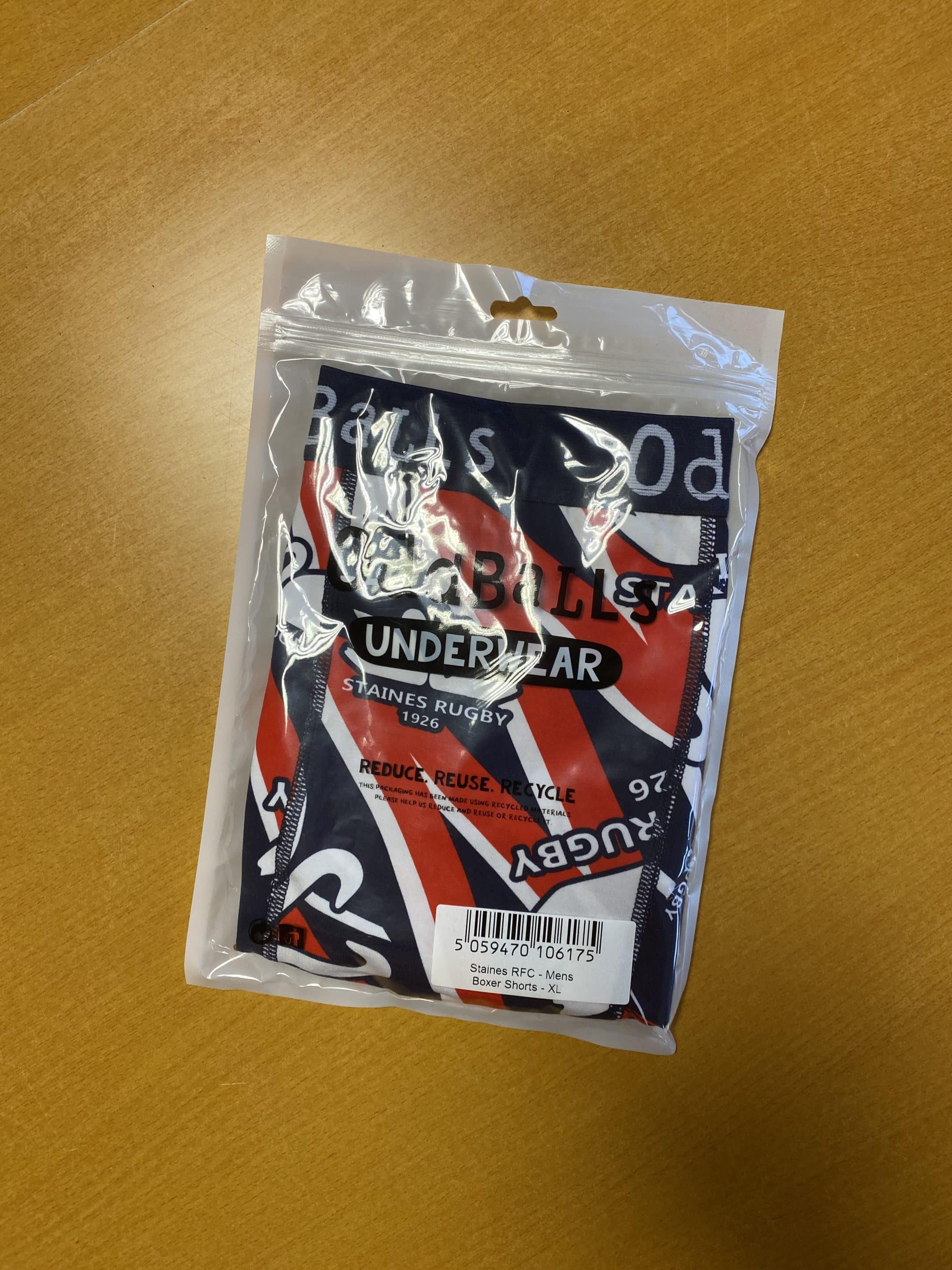 Rugby Boxer Shorts S Staines RFC