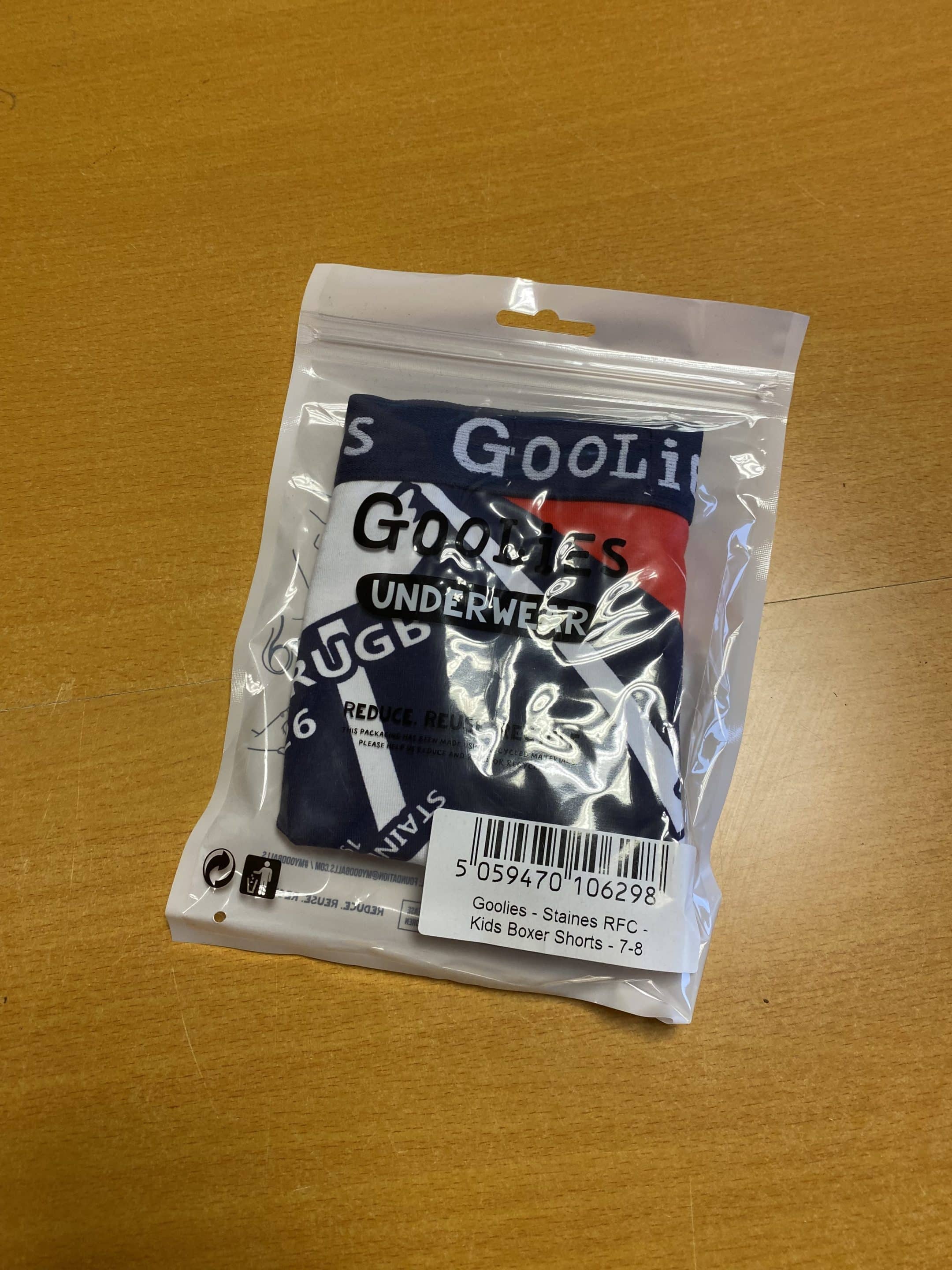 Goolies Staines RFC Kids Boxer Shorts 7-8
