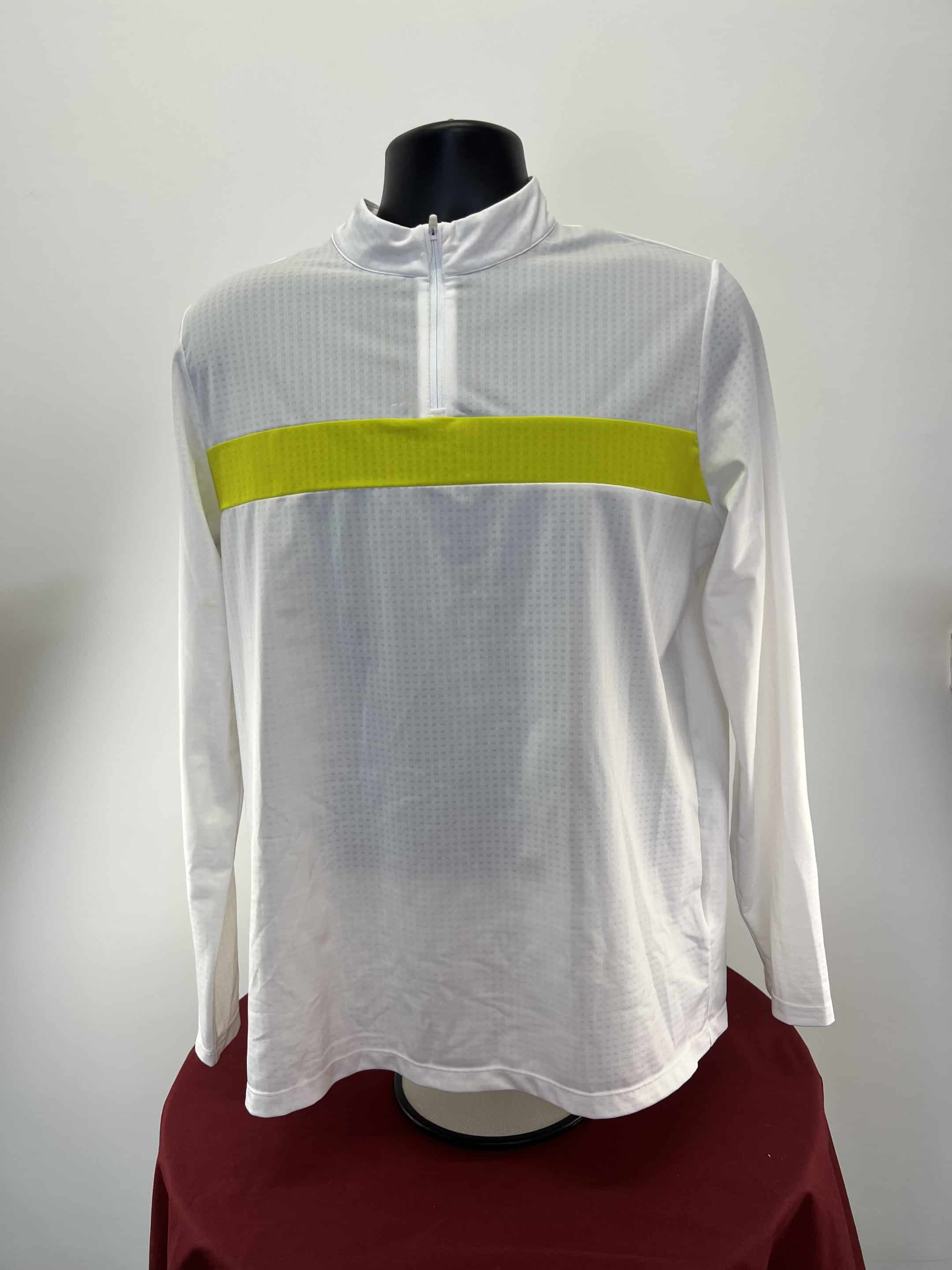 Men’s Castore White and Yellow Long-Sleeve Training Top