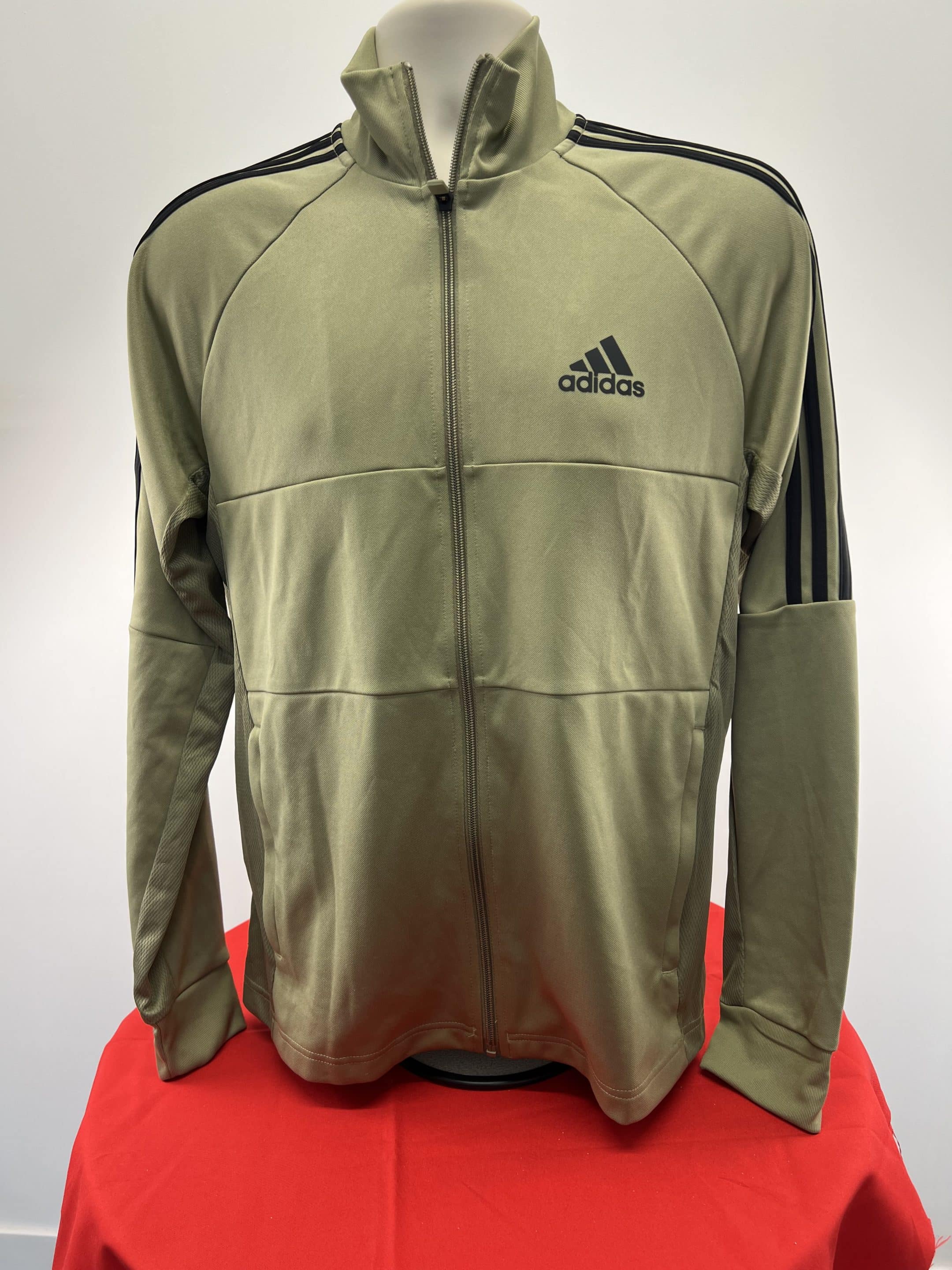 Men’s adidas Zip Up Olive Green Sports Top